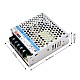 35W 12V 3.0A 165-264VAC/180-370VDC Switching Power Supply - LM35-22B12-DX | StepperOnline CA