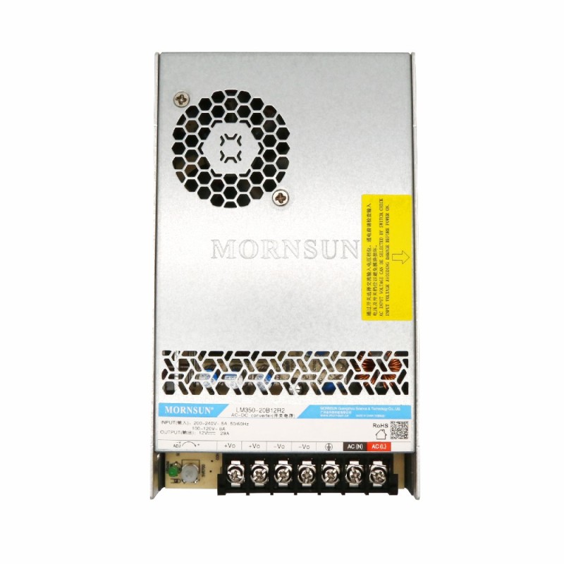 350W 48V 7.3A 90-132VAC/180-264VAC/240-370VDC Switching Power Supply - LM350-20B48R2 | StepperOnline CA