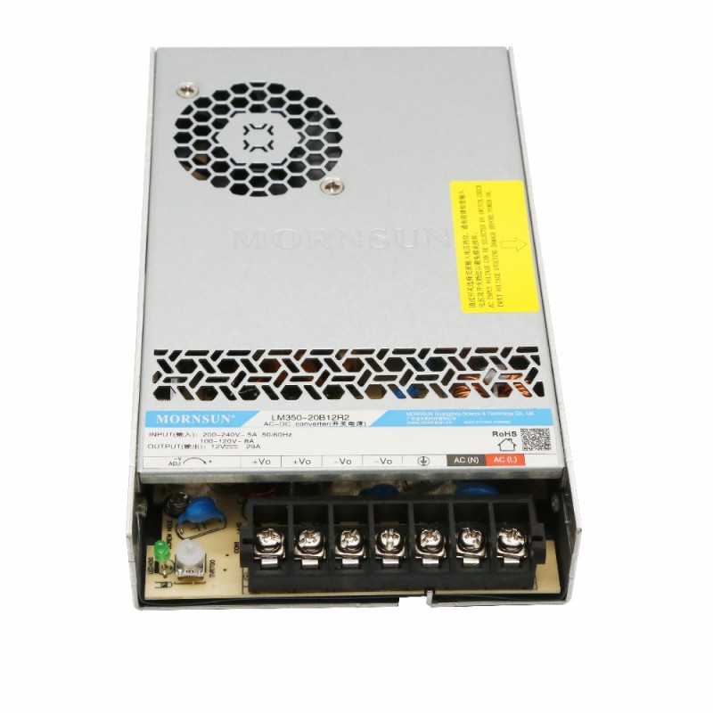350W 48V 7.3A 90-132VAC/180-264VAC/240-370VDC Switching Power Supply - LM350-20B48R2 | StepperOnline CA