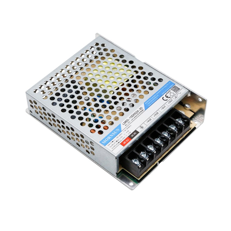 65W 5.1V/4A 24V/2A 90-264VAC/120-370VDC Switching Power Supply - LM65-10D0524-20-QL | StepperOnline CA