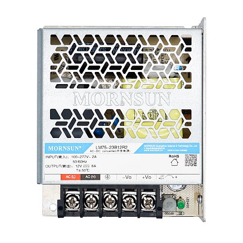 75W 24V 3.2A 80-305VAC/100-430VDC Switching Power Supply - LM75-23B24R2 | StepperOnline CA
