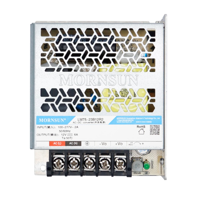 75W 24V 3.2A 80-305VAC/100-430VDC Switching Power Supply - LM75-23B24R2 | StepperOnline CA