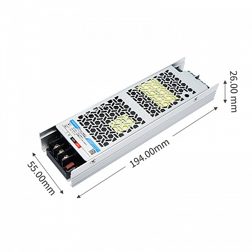 200W 48V 4.2A 85-305VAC/120-430VDC Switching Power Supply with PFC Function - LMF200-23B48UH | StepperOnline CA
