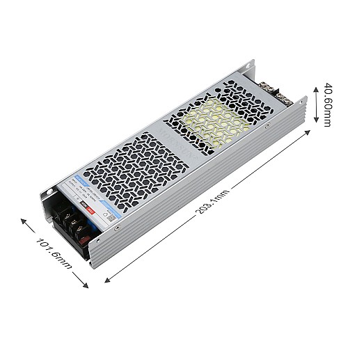 350W 24V 14.6A 85-305VAC/120-430VDC Switching Power Supply with PFC Function - LMF350-23B24UH | StepperOnline CA