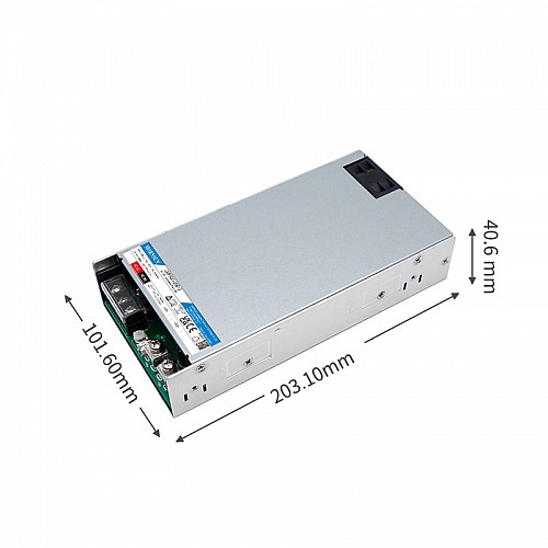 500W 48V 10.4A 80-264VAC/110-370VDC Switching Power Supply with PFC Function - LMF500-20B48 | StepperOnline CA
