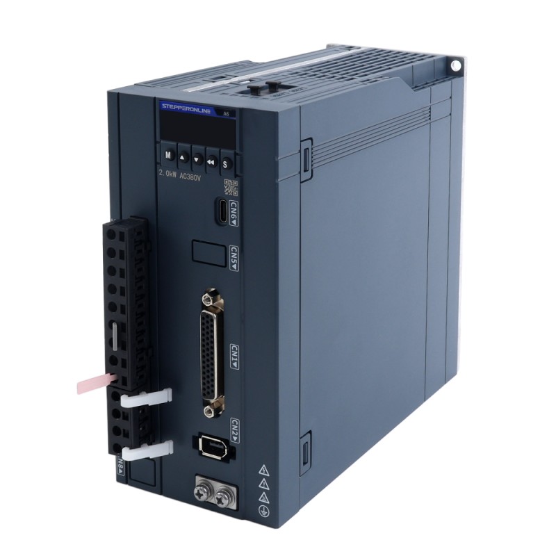 A6 Series 2500W RS485 AC Servo Motor Kit 3000rpm 7.96Nm w/ Brake 17-Bit Absolute Encoder IP67 - A6-RS2500H3B1-M17 | StepperOnline CA