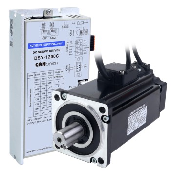 DSY Series 1000W CANopen DC Servo Motor 24-70VDC 3.20Nm w/ Brake 3000rpm 17-Bit Incremental Encoder IP65