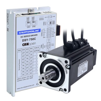 DSY Series 750W CANopen DC Servo Motor 24-70VDC 2.39Nm w/ Brake 3000rpm 17-Bit Incremental Encoder IP65