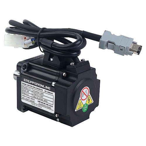 DSY Series 200W CANopen DC Servo Motor 24-70VDC 0.637Nm 3000rpm 17-Bit Incremental Encoder IP65 - DSY-C200L2A2-M17S | StepperOnline CA
