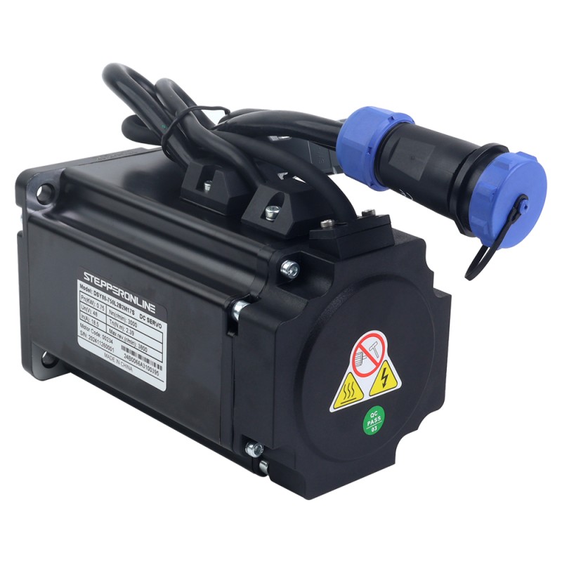 DSY Series 750W CANopen DC Servo Motor 24-70VDC 2.39Nm w/ Brake 3000rpm 17-Bit Incremental Encoder IP65 - DSY-C750L2B2-M17S | StepperOnline CA