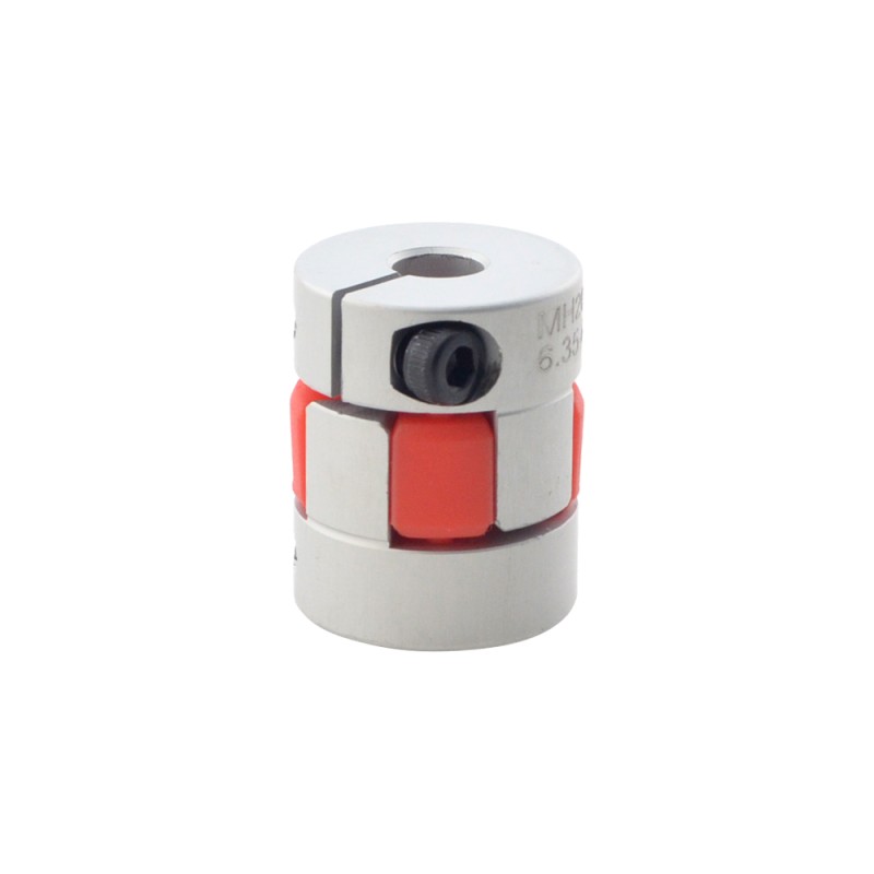 6.35mm - 6.35mm Flexible Jaw Coupling 20x25mm CNC Stepper Motor Shaft Coupler - MH2025-6.35-6.35 | StepperOnline CA