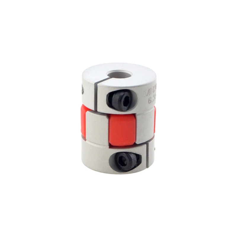 6.35mm - 8mm Flexible Jaw Coupling 20x25mm CNC Stepper Motor Shaft Coupler - MH2025-6.35-8 | StepperOnline CA