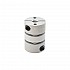5mm - 5mm Flexible Double Disc Coupling 19x26mm CNC Stepper Motor Shaft Coupler