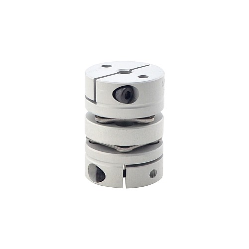 5mm - 6.35mm Flexible Double Disc Coupling 26x35mm CNC Stepper Motor Shaft Coupler - MP2635-5-6.35 | StepperOnline CA