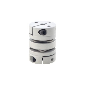 CN On Sale - 5mm - 6.35mm Flexible Double Disc Coupling 26x35mm CNC Stepper Motor Shaft Coupler