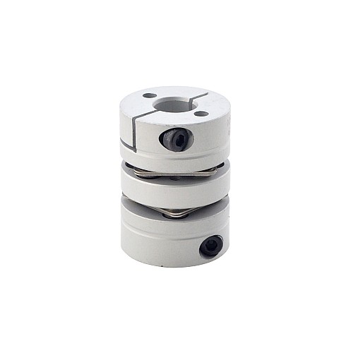6.35mm - 10mm Flexible Double Disc Coupling 26x35mm CNC Stepper Motor Shaft Coupler - MP2635-6.35-10 | StepperOnline CA
