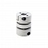 6.35mm - 10mm Flexible Double Disc Coupling 26x35mm CNC Stepper Motor Shaft Coupler