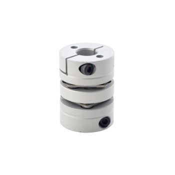 6.35mm - 10mm Flexible Double Disc Coupling 26x35mm CNC Stepper Motor Shaft Coupler