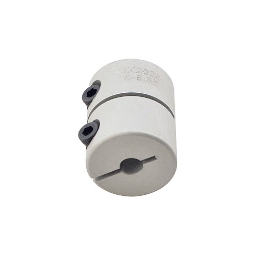 5mm - 6.35mm Rigid Coupling 20x25mm CNC Stepper Motor Shaft Coupler - GX2025-5-6.35 | StepperOnline CA
