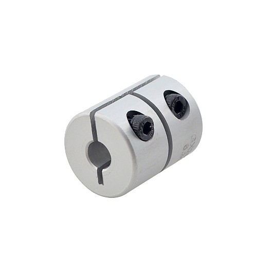 6.35mm - 8mm Rigid Coupling 20x25mm CNC Stepper Motor Shaft Coupler - GX2025-6.35-8 | StepperOnline CA