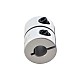 6.35mm - 8mm Rigid Coupling 20x25mm CNC Stepper Motor Shaft Coupler - GX2025-6.35-8 | StepperOnline CA