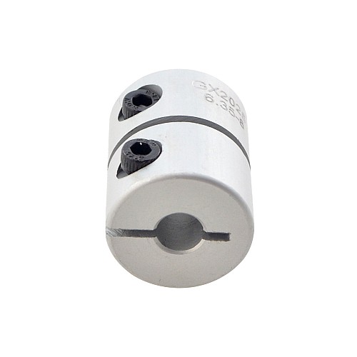 6.35mm - 8mm Rigid Coupling 20x25mm CNC Stepper Motor Shaft Coupler - GX2025-6.35-8 | StepperOnline CA