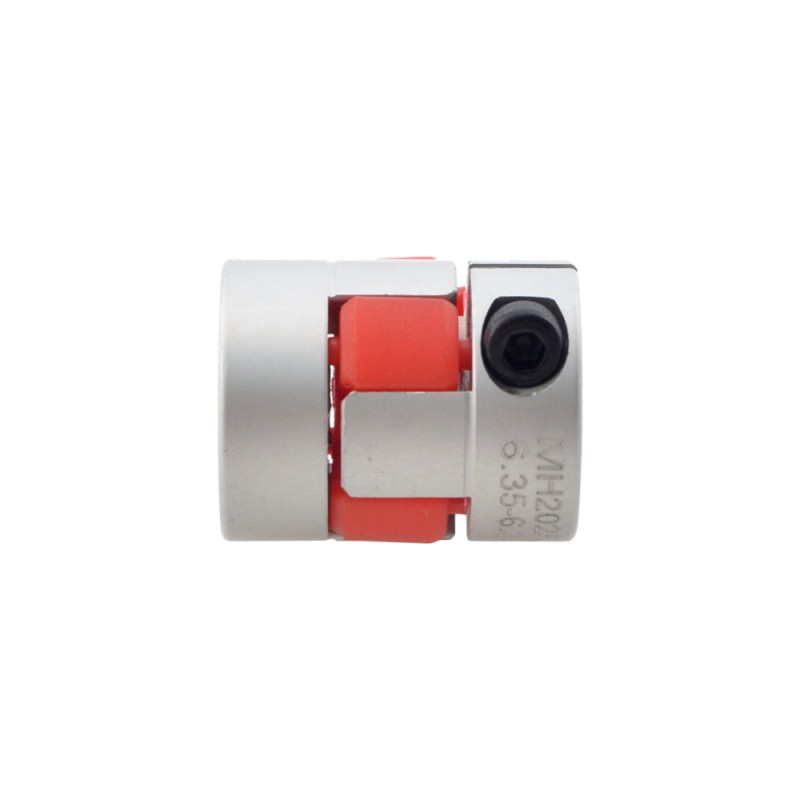 6.35mm - 6.35mm Flexible Jaw Coupling 20x25mm CNC Stepper Motor Shaft Coupler - MH2025-6.35-6.35 | StepperOnline CA
