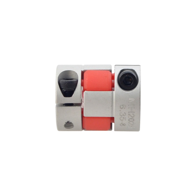 6.35mm - 8mm Flexible Jaw Coupling 20x25mm CNC Stepper Motor Shaft Coupler - MH2025-6.35-8 | StepperOnline CA