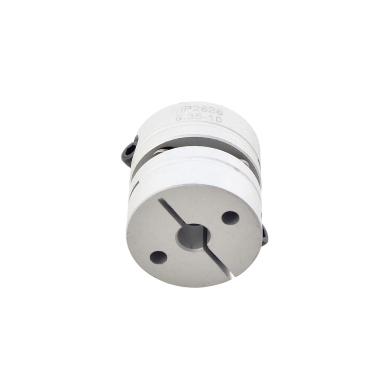6.35mm - 10mm Flexible Single Disc Coupling 26x26mm CNC Stepper Motor Shaft Coupler - MP2626-6.35-10 | StepperOnline CA