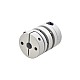 5mm - 6.35mm Flexible Double Disc Coupling 26x35mm CNC Stepper Motor Shaft Coupler - MP2635-5-6.35 | StepperOnline CA