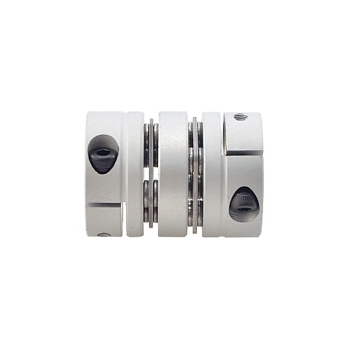 5mm - 6.35mm Flexible Double Disc Coupling 26x35mm CNC Stepper Motor Shaft Coupler - MP2635-5-6.35 | StepperOnline CA