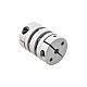 5mm - 6.35mm Flexible Double Disc Coupling 26x35mm CNC Stepper Motor Shaft Coupler - MP2635-5-6.35 | StepperOnline CA