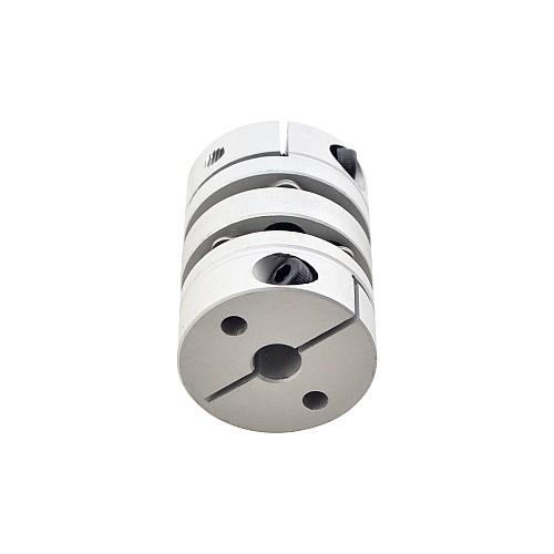 5mm - 6.35mm Flexible Double Disc Coupling 26x35mm CNC Stepper Motor Shaft Coupler - MP2635-5-6.35 | StepperOnline CA