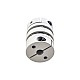 5mm - 6.35mm Flexible Double Disc Coupling 26x35mm CNC Stepper Motor Shaft Coupler - MP2635-5-6.35 | StepperOnline CA