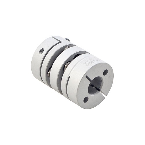 6.35mm - 10mm Flexible Double Disc Coupling 26x35mm CNC Stepper Motor Shaft Coupler - MP2635-6.35-10 | StepperOnline CA