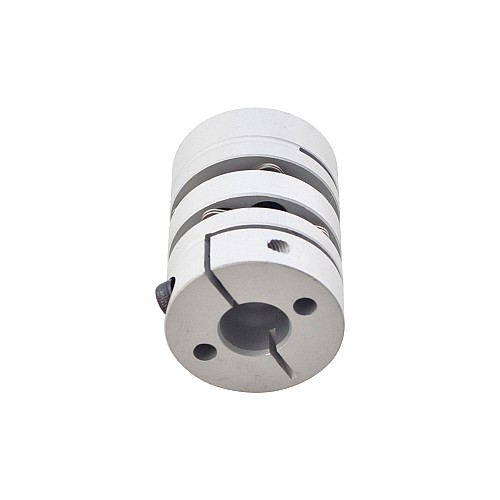 6.35mm - 10mm Flexible Double Disc Coupling 26x35mm CNC Stepper Motor Shaft Coupler - MP2635-6.35-10 | StepperOnline CA