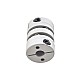 8mm - 8mm Flexible Double Disc Coupling 26x35mm CNC Stepper Motor Shaft Coupler - MP2635-8-8 | StepperOnline CA