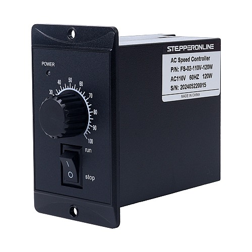 120W Single Phase 110VAC Motor Speed Controller for Variable Speed Motor - FS-02-110V-120W | StepperOnline CA 120W Single Phase 110VAC Motor Speed Controller for Variable Speed Motor - FS-02-110V-120W | StepperOnline CA