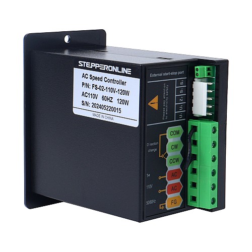 120W Single Phase 110VAC Motor Speed Controller for Variable Speed Motor - FS-02-110V-120W | StepperOnline CA 120W Single Phase 110VAC Motor Speed Controller for Variable Speed Motor - FS-02-110V-120W | StepperOnline CA