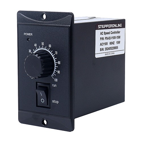 15W Single Phase 110VAC Motor Speed Controller for Variable Speed Motor - FS-02-110V-15W | StepperOnline CA 15W Single Phase 110VAC Motor Speed Controller for Variable Speed Motor - FS-02-110V-15W | StepperOnline CA