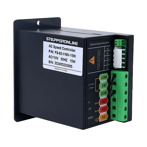 15W Single Phase 110VAC Motor Speed Controller for Variable Speed Motor - FS-02-110V-15W | StepperOnline CA 15W Single Phase 110VAC Motor Speed Controller for Variable Speed Motor - FS-02-110V-15W | StepperOnline CA