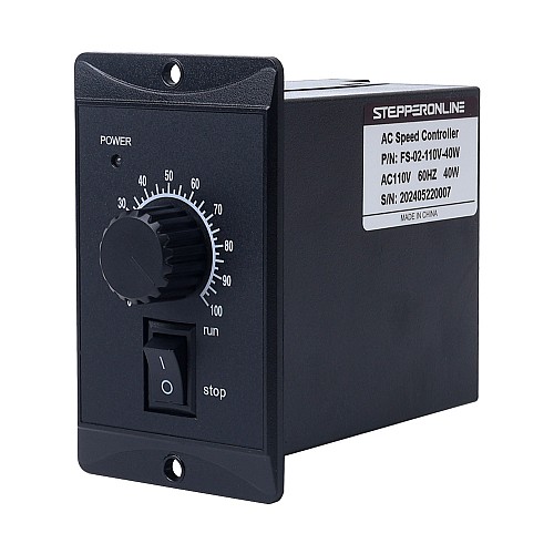 40W Single Phase 110VAC Motor Speed Controller for Variable Speed Motor - FS-02-110V-40W | StepperOnline CA