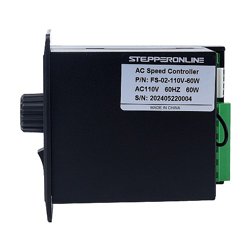 60W Single Phase 110VAC Motor Speed Controller for Variable Speed Motor - FS-02-110V-60W | StepperOnline CA