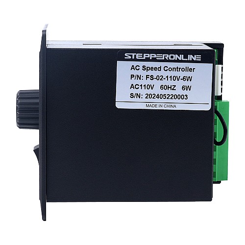 6W Single Phase 110VAC Motor Speed Controller for Variable Speed Motor - FS-02-110V-6W | StepperOnline CA 6W Single Phase 110VAC Motor Speed Controller for Variable Speed Motor - FS-02-110V-6W | StepperOnline CA