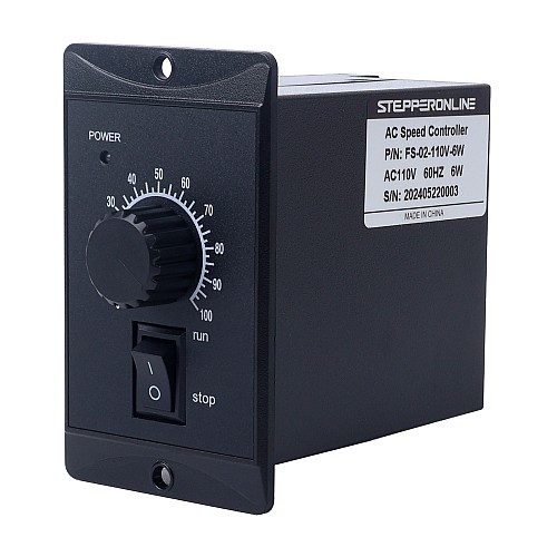 6W Single Phase 110VAC Motor Speed Controller for Variable Speed Motor - FS-02-110V-6W | StepperOnline CA 6W Single Phase 110VAC Motor Speed Controller for Variable Speed Motor - FS-02-110V-6W | StepperOnline CA