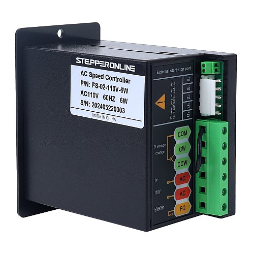 6W Single Phase 110VAC Motor Speed Controller for Variable Speed Motor - FS-02-110V-6W | StepperOnline CA 6W Single Phase 110VAC Motor Speed Controller for Variable Speed Motor - FS-02-110V-6W | StepperOnline CA