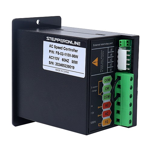90W Single Phase 110VAC Motor Speed Controller for Variable Speed Motor - FS-02-110V-90W | StepperOnline CA 90W Single Phase 110VAC Motor Speed Controller for Variable Speed Motor - FS-02-110V-90W | StepperOnline CA