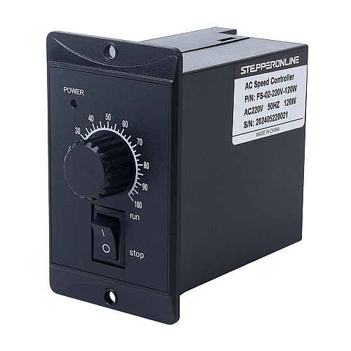 120W Single Phase 220VAC Motor Speed Controller for Variable Speed Motor - FS-02-220V-120W | StepperOnline CA 120W Single Phase 220VAC Motor Speed Controller for Variable Speed Motor - FS-02-220V-120W | StepperOnline CA