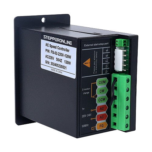 120W Single Phase 220VAC Motor Speed Controller for Variable Speed Motor - FS-02-220V-120W | StepperOnline CA 120W Single Phase 220VAC Motor Speed Controller for Variable Speed Motor - FS-02-220V-120W | StepperOnline CA