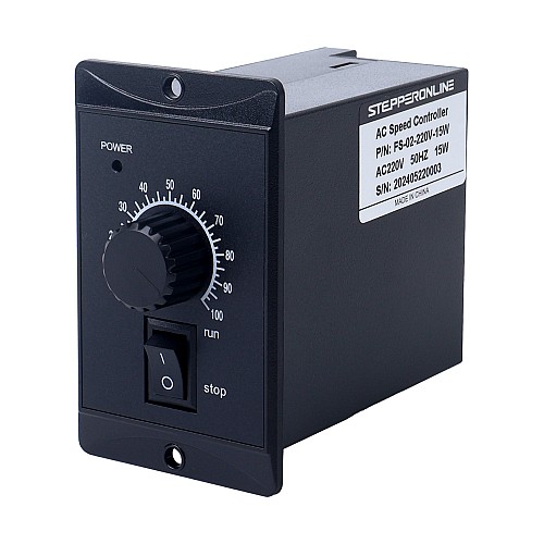 15W Single Phase 220VAC Motor Speed Controller for Variable Speed Motor - FS-02-220V-15W | StepperOnline CA